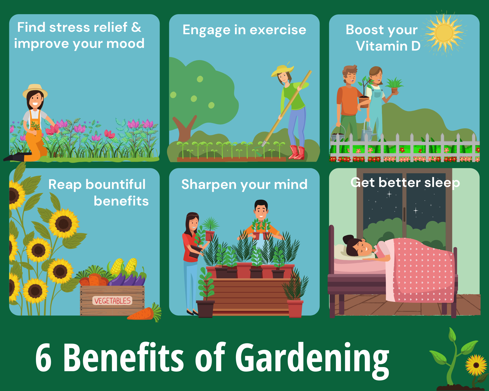 Six Benefits of Gardening